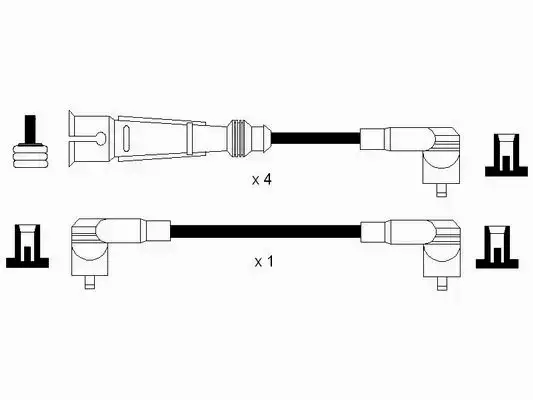 NGK PRZEWODY ZAPŁONOWE VW POLO 6N1 1.0 