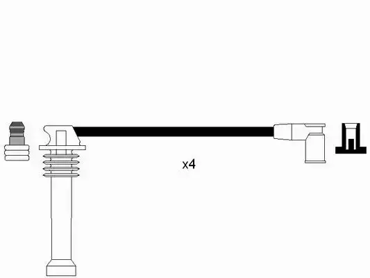 PRZEWODY ZAPŁONOWE KABLE NGK FORD MONDEO 1.8 2.0 