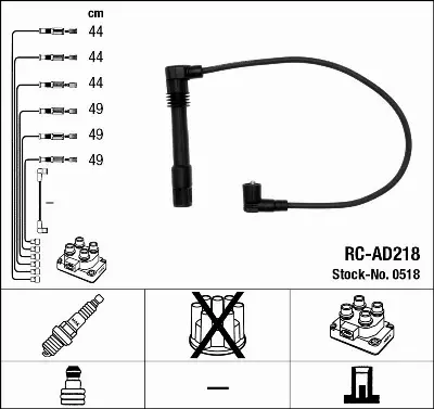 PRZEWODY ZAPŁONOWE KABLE AUDI A6 2.8 2.4 VW PASSAT 