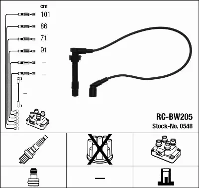 PRZEWODY ZAPŁONOWE KABLE BMW 3 E36 318 / Z3 M44 