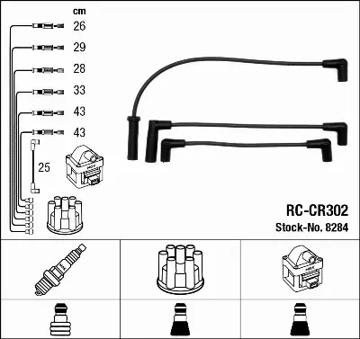 NGK PRZEWODY ZAPŁONOWE JEEP GRAND CHEROKEE I 4.0 