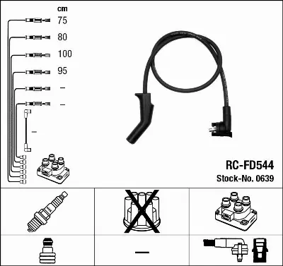 PRZEWODY ZAPŁONOWE KABLE FORD Fiesta Ka 1.3 MAZDA 