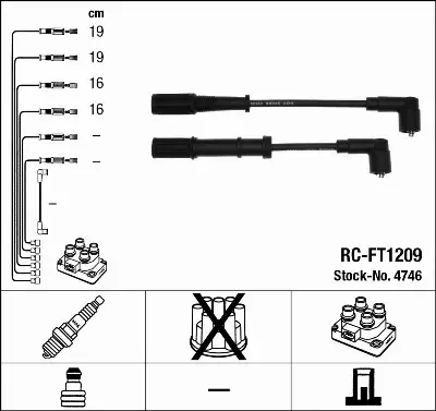 NGK PRZEWODY ZAPŁONOWE 4746 