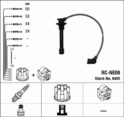 NGK PRZEWODY ZAPŁONOWE NISSAN ALMERA N15 1.4 1.6 