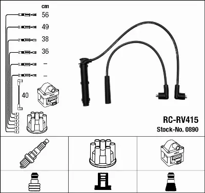 NGK PRZEWODY + ŚWIECE ROVER 200 400 1.4 1.6 16V 