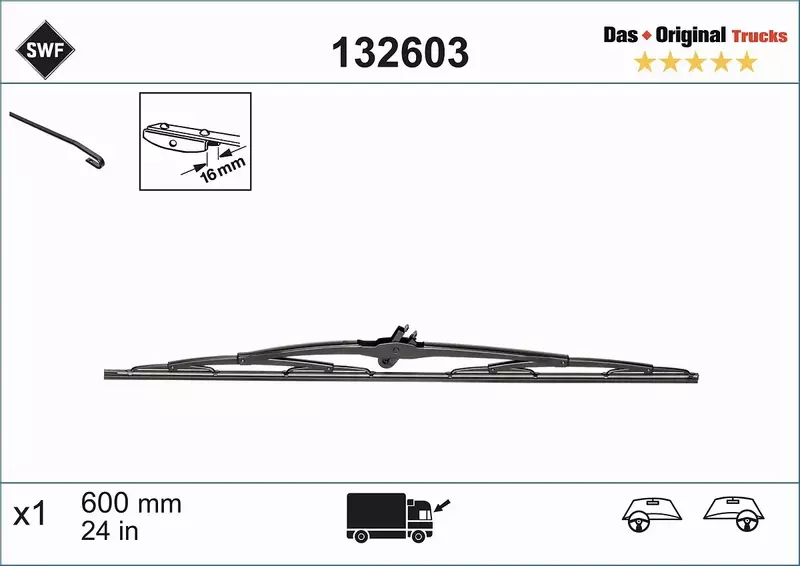 SWF PIÓRO WYCIERACZKI TRUCK 132603 