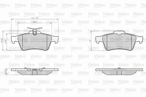 VALEO KLOCKI HAMULCOWE 872137 