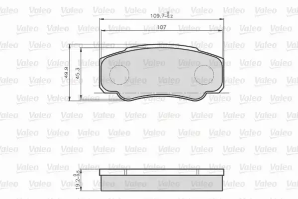 VALEO KLOCKI HAMULCOWE 872921 