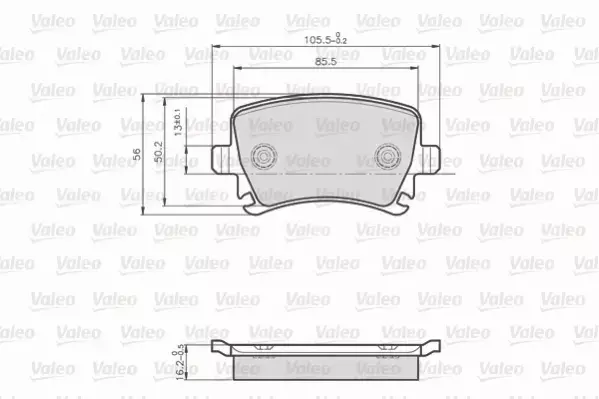 VALEO KLOCKI HAMULCOWE 872914 