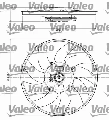 VALEO WENTYLATOR CHŁODNICY 696349 