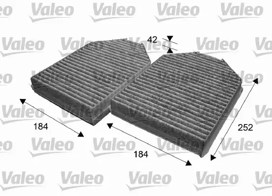 VALEO FILTR KABINOWY Z WĘGLEM JAGUAR XK 8 F-TYPE 