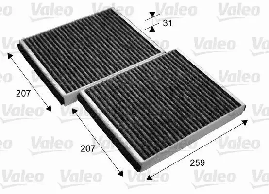 VALEO FILTR KABINOWY Z WĘGLEM BMW 7 F01 F02 F03 