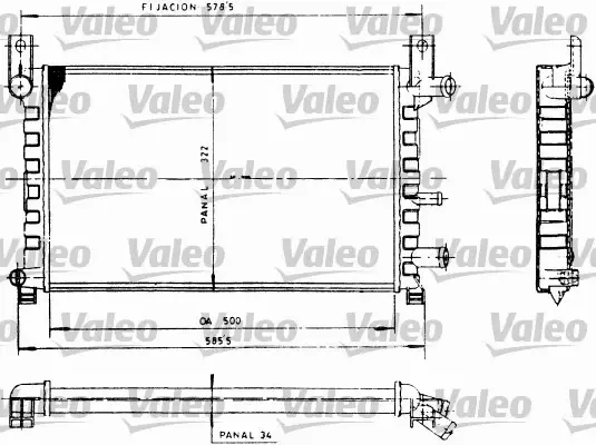 VALEO CHŁODNICA SILNIKA 730483 