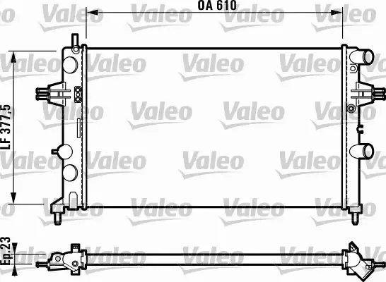 VALEO CHŁODNICA WODY 732551 