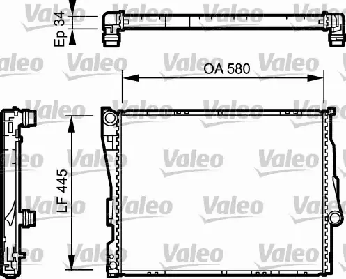 VALEO CHŁODNICA SILNIKA 734276 