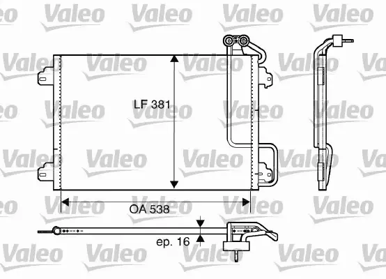 VALEO CHŁODNICA KLIMATYZACJI 817509 