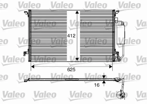 VALEO CHŁODNICA KLIMATYZACJI SAAB 9-3 2.0T 2.8T 