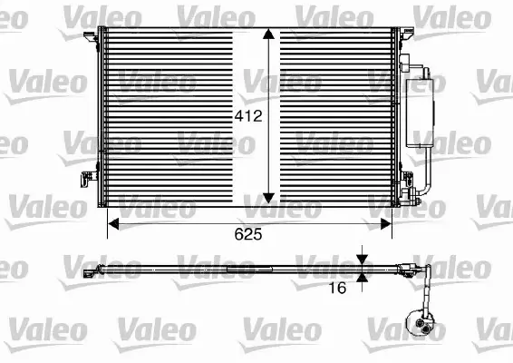 VALEO CHŁODNICA KLIMATYZACJI SAAB 9-3 