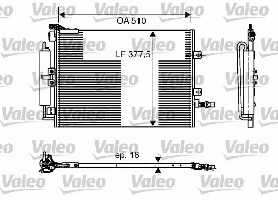 VALEO CHŁODNICA KLIMATYZACJI SKRAPLACZ 818165 