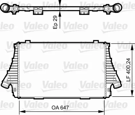 VALEO INTERCOOLER 818721 