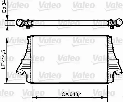 VALEO INTERCOOLER 818722 