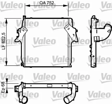 VALEO CHŁODNICA INTERCOOLER 818781 