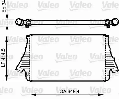 VALEO INTERCOOLER 818818 