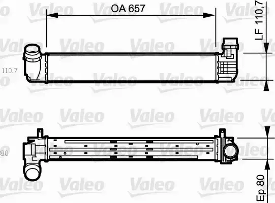 VALEO INTERCOOLER 818870 