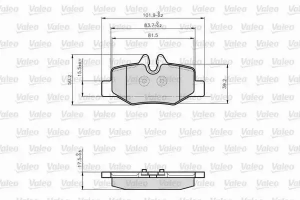 VALEO KLOCKI HAMULCOWE 872008 