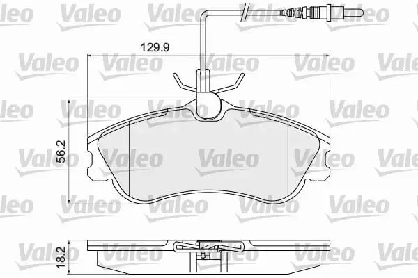 VALEO KLOCKI HAMULCOWE 872124 