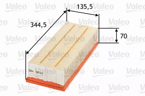 VALEO FILTR POWIETRZA 585001 