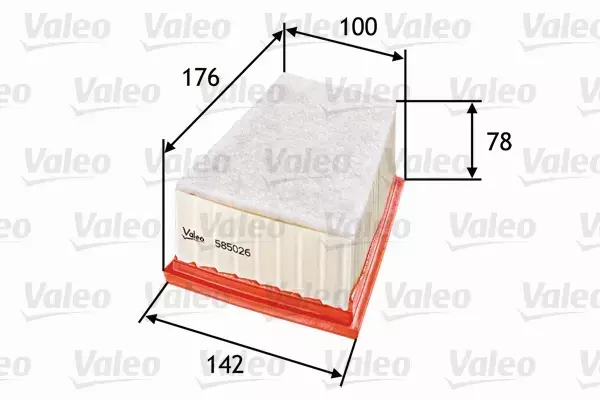 VALEO FILTR POWIETRZA DACIA DUSTER LOGAN SANDERO 