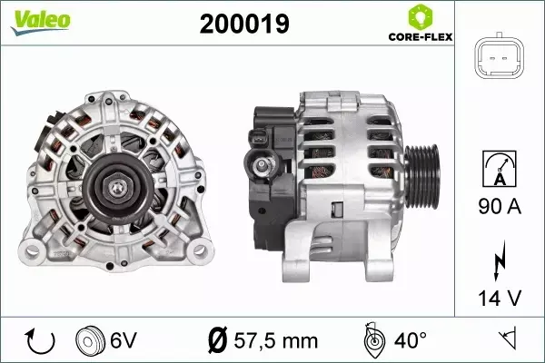 VALEO ALTERNATOR 200019 