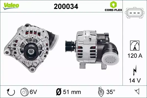 VALEO ALTERNATOR 200034 