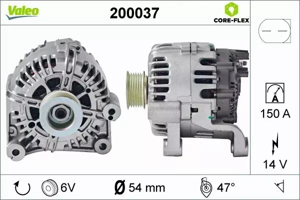 VALEO ALTERNATOR 200037 