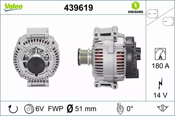 VALEO ALTERNATOR 439619 