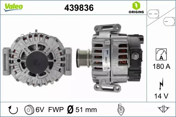 VALEO ALTERNATOR 439836 