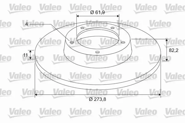 VALEO TARCZA HAMULCOWA 675406 