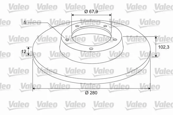 VALEO TARCZA HAMULCOWA 675407 