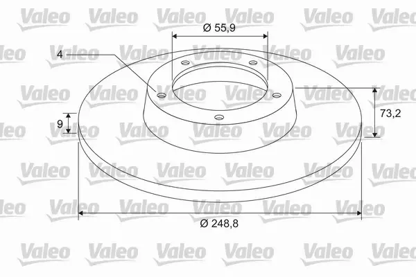 VALEO TARCZA HAMULCOWA 675412 