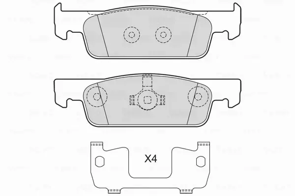 VALEO KLOCKI HAMULCOWE 601716 