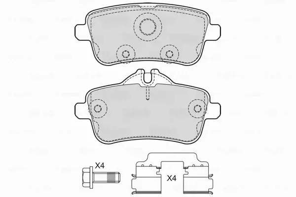 VALEO KLOCKI HAMULCOWE 601734 