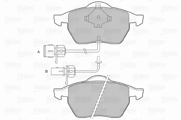 VALEO KLOCKI HAMULCOWE 598489 