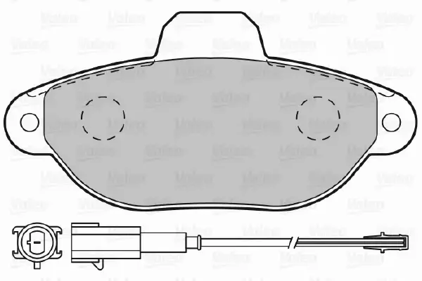 VALEO KLOCKI HAMULCOWE 598987 