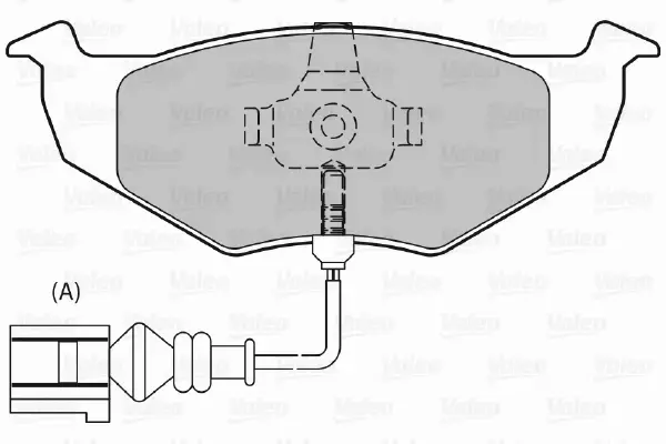 VALEO KLOCKI HAMULCOWE 598805 