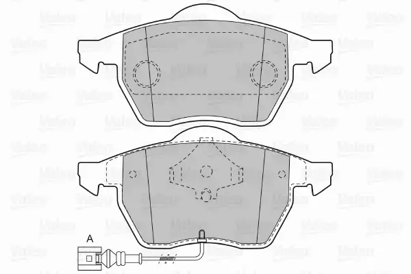 VALEO KLOCKI HAMULCOWE 598303 