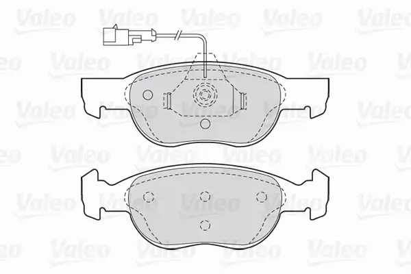 VALEO KLOCKI HAMULCOWE FIRST 301040 