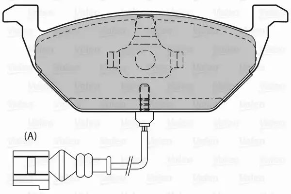 VALEO KLOCKI HAMULCOWE 598408 