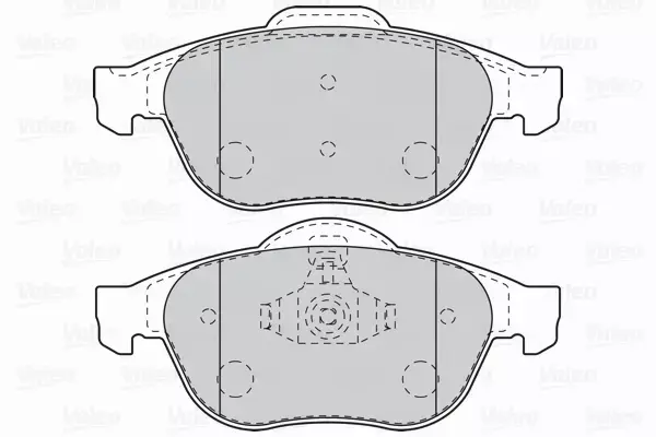 VALEO KLOCKI HAMULCOWE 302096 