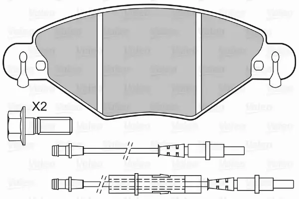 VALEO KLOCKI HAMULCOWE 598419 